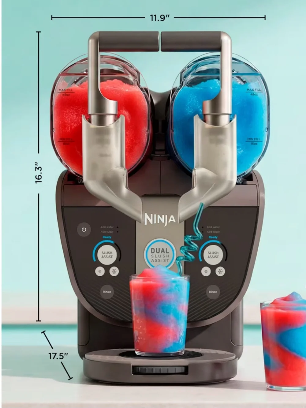 Ninja™ SLUSHi™ Twist Slushie Machine in Taupe, 10+ Servings